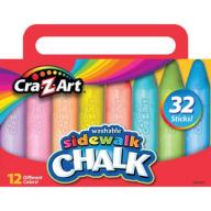 Cra-Z-Art Washable Sidewalk Chalk, 32 ct