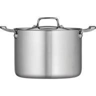 Tramontina 8-Qt Tri-Ply Clad Stock Pot with Lid, Stainless Steel