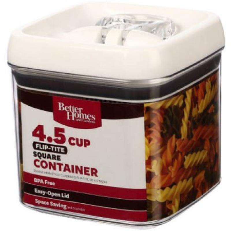 Better Homes and Gardens Flip-Tite 4.5 Cup Square Container