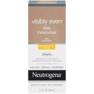 Neutrogena Visibly Even Daily Moisturizer With Broad Spectrum SPF 30 Sunscreen, 1.7 Fl. Oz