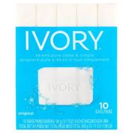 Ivory Original Personal Size Soap Bars, 10 count, 3.1 oz