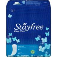Stayfree Ultra Thin Regular Pads With Wings - 44 Count