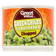 Great Value Chopped Green Chiles, 7 oz