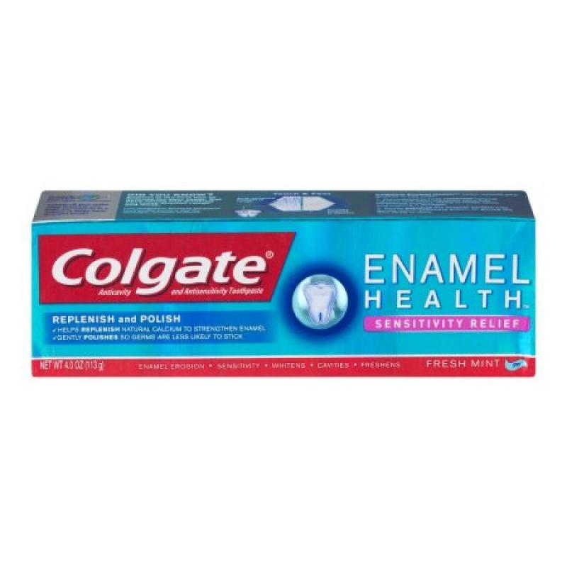 Colgate Enamel Health Sensitivity Relief Toothpaste Fresh Mint, 4.0 OZ