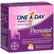 One a Day Women&#039;s Prenatal with DHA Adult Multivitamin/Multimineral Supplement, 60 count