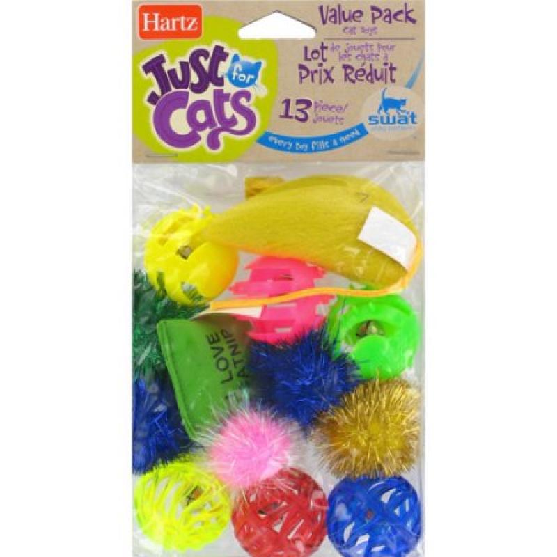 Hartz Just For Cats Cat Toys Value Pack, 13ct