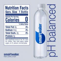 smartwater nutrient-enhanced water Bottle, 33.8 fl oz