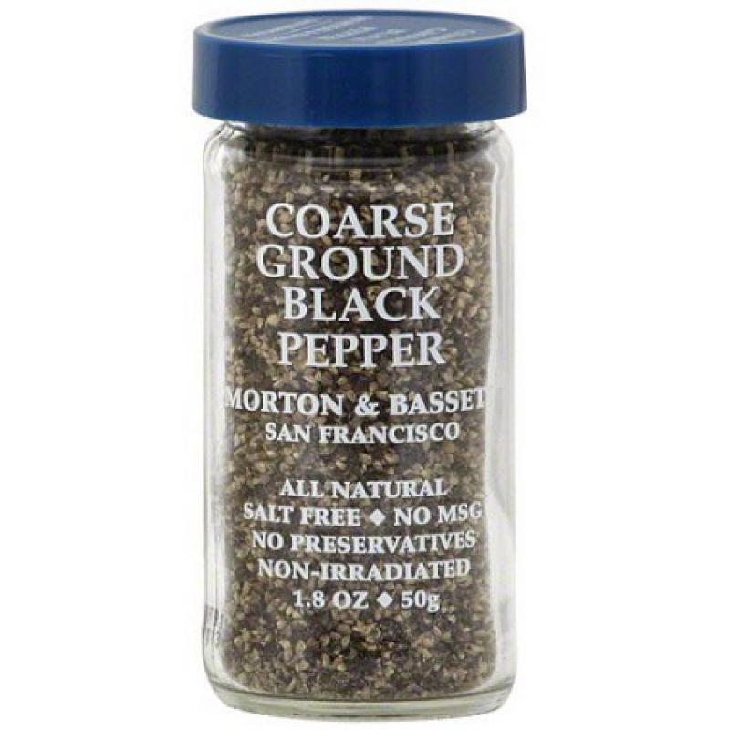 Morton & Bassett Spices Coarse Ground Black Pepper, 2.1 oz (Pack of 3)