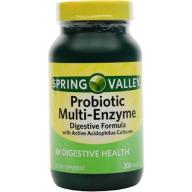 Spring Valley Probiotic Multi-Enzyme Digestive Formula Tablets, 200 count