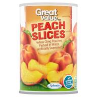 Great Value Peach Slices, 14.5 oz