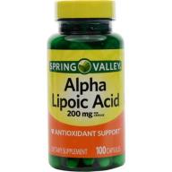 Spring Valley Alpha Lipoic Acid Capsules, 200 mg, 100 count