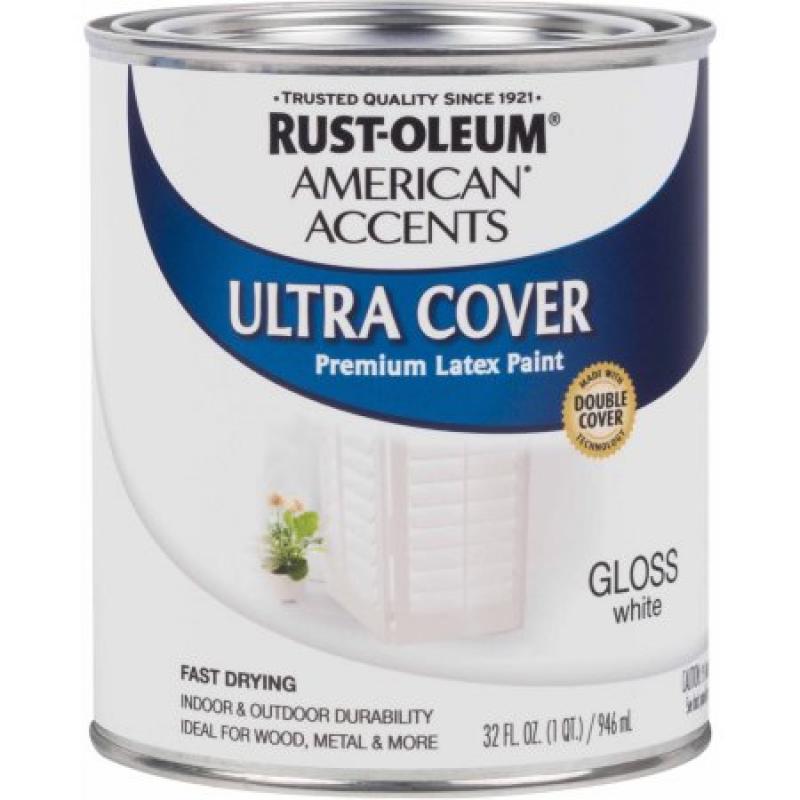 Rust-Oleum American Accents Ultra Cover Quart, Gloss White
