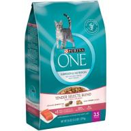 Purina ONE Tender Selects Blend with Real Salmon Cat Food 3.5 lb. Bag