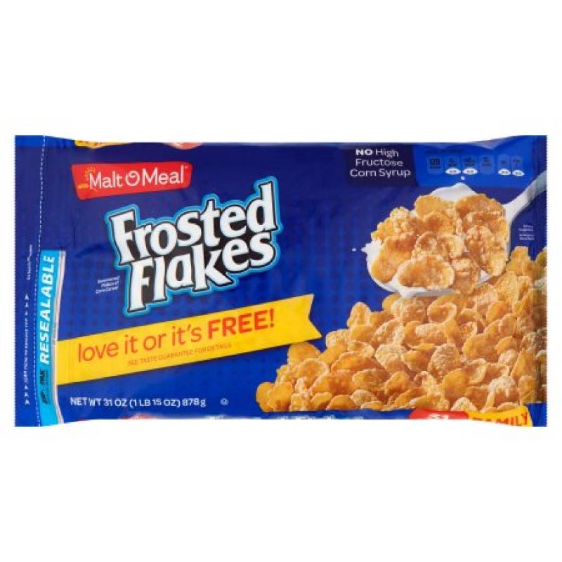 Malt-O-Meal Frosted Flakes Cereal, 31 oz