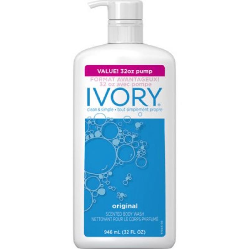 Ivory Original Scented Body Wash, 32 fl oz