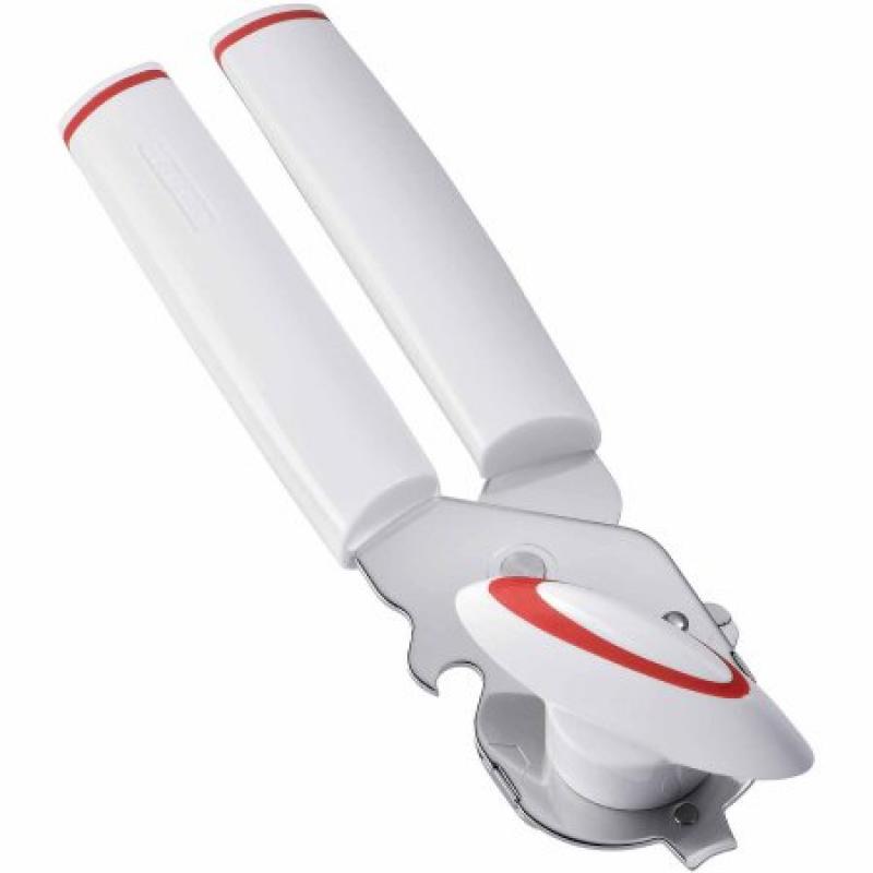 Leifheit Easy-Use Safety Can Opener, White and Red