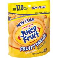Juicy Fruit Fruity Chews Original Sugarfree Gum, 120 pc