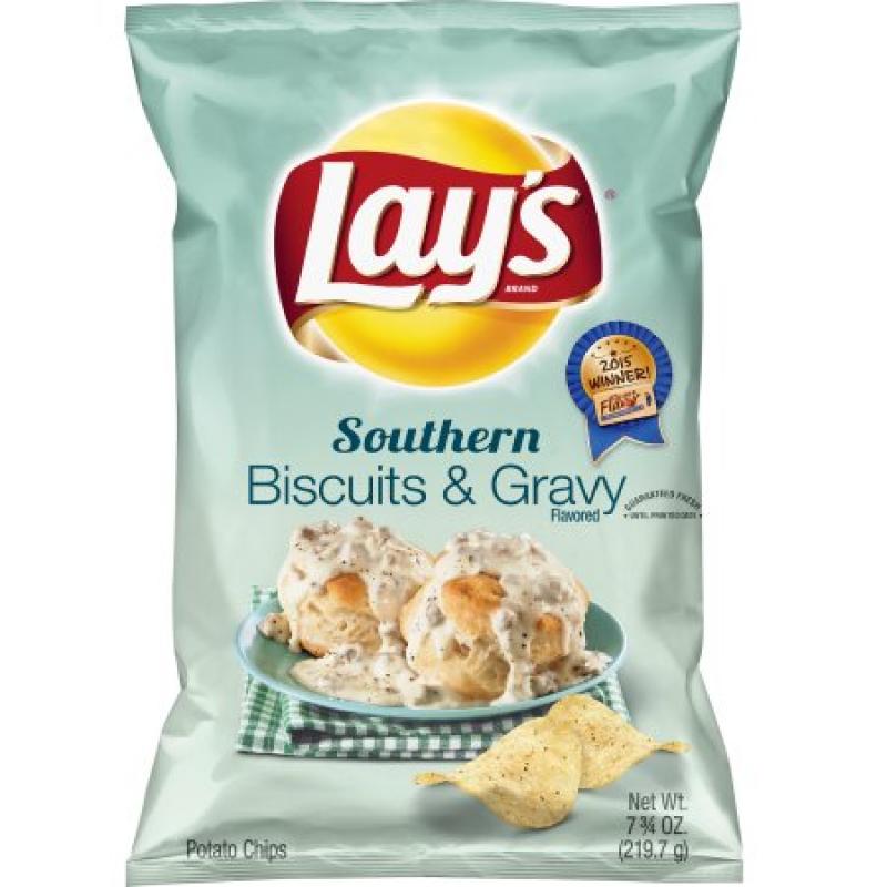 Lay&#039;s Southern Biscuits & Gravy Flavored Potato Chips, 7.75 oz. Bag