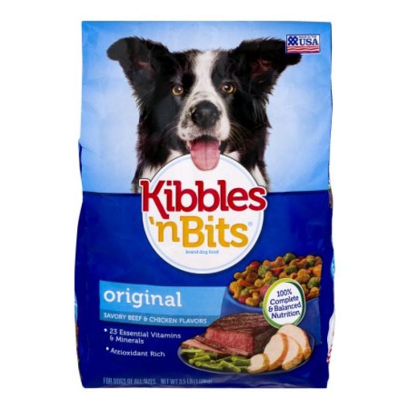 Kibbles &#039;n Bits Dog Food Savory Beef & chicken Flavors Original, 3.5 LB