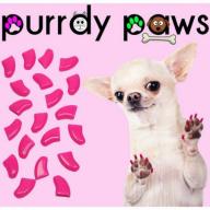 Purrdy Paws Soft Nail Caps for Dogs, 40-Pack, Lipstick Pink