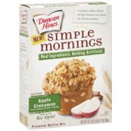 Duncan Hines® Simple Mornings™ Apple Cinnamon with Oatmeal Granola Topping Muffin Mix 16.1 oz