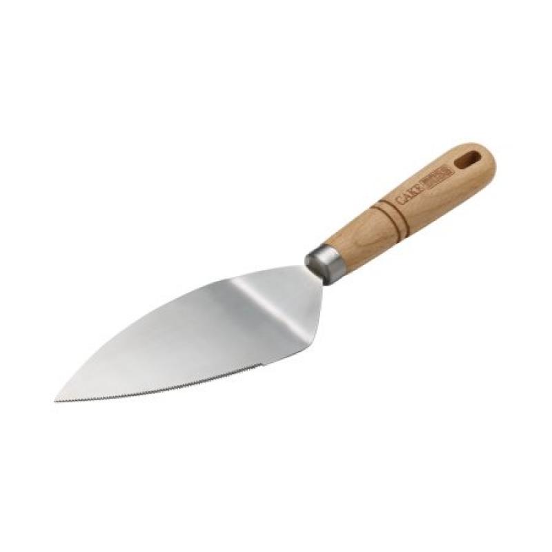 Cake Boss Wooden Tools and Gadgets Stainless Steel Cake Server