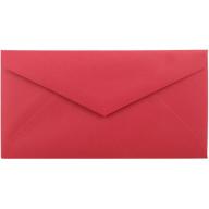 JAM Paper Monarch Invitation Envelopes, 3 7/8 x 7 1/2, Brite Hue Christmas Red Recycled, 500/box