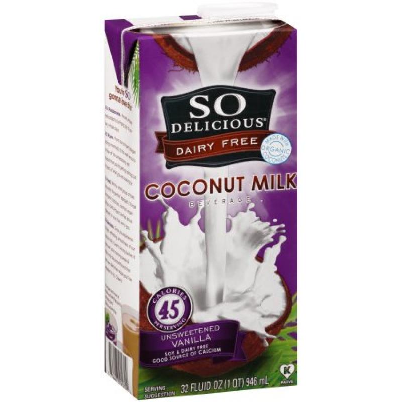 So Delicious Unsweetened Vanilla Coconut Milk Beverage Quart