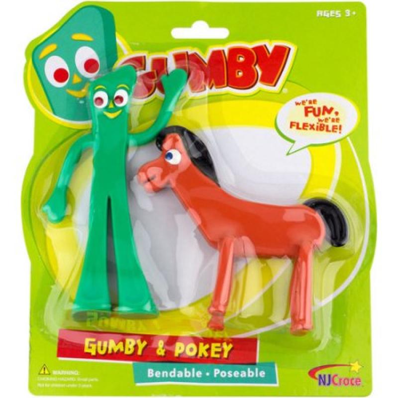 Gumby and Pokey 6" Bendable Figure Pair