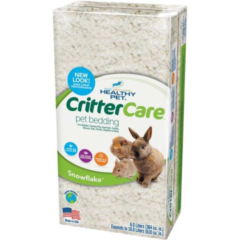 Critter Care Snowflake Bedding for Small Animals, 10L