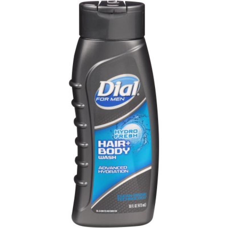 Dial for Men Hair & Body Wash Wash, HydroFresh, 16 Oz