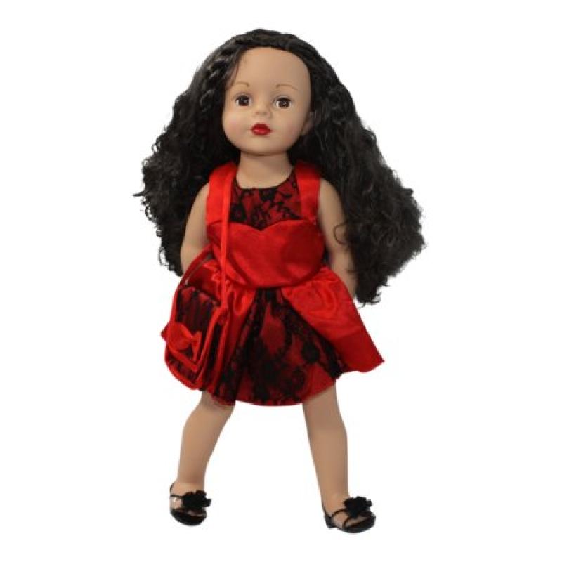 Arianna Red Party Dress Fits Most 18 Inch Dolls