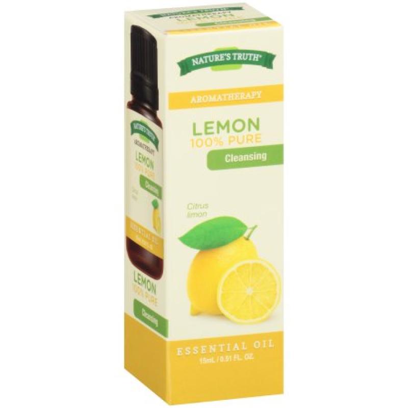 Nature&#039;s Truth® Aromatherapy Lemon 100% Pure Essential Oil 0.51 fl. oz. Box