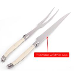 Stainless Steel Carving Knife Fork Set BBQ Slicing Grill Vegetable Tools Salad Serving Tools Turkey Knife Steak Roast Meat Fork