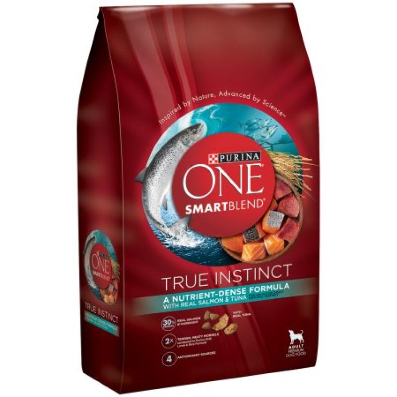 Purina ONE SmartBlend True Instinct with Real Salmon & Tuna Adult Premium Dog Food 3.8 lb. Bag