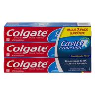 Colgate Cavity Protection Fluoride Toothpaste Regular Flavor - 3 PK, 8.0 OZ