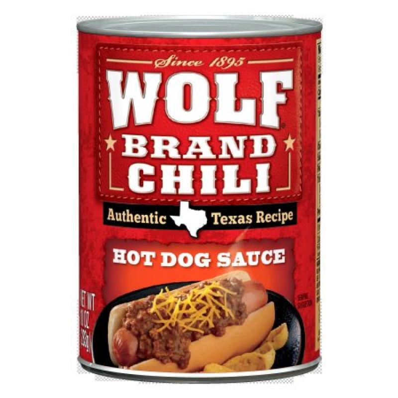 Wolf Brand Chili Hot Dog Sauce, 10 Ounce