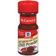 McCormick® Hot Mexican-Style Chili Powder, 2.5 oz. Shaker