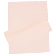 JAM Paper Business Stationery Set, #10 Envelopes, 4 1/8" x 9 1/2", Strathmore Bright White Linen, 100/pack