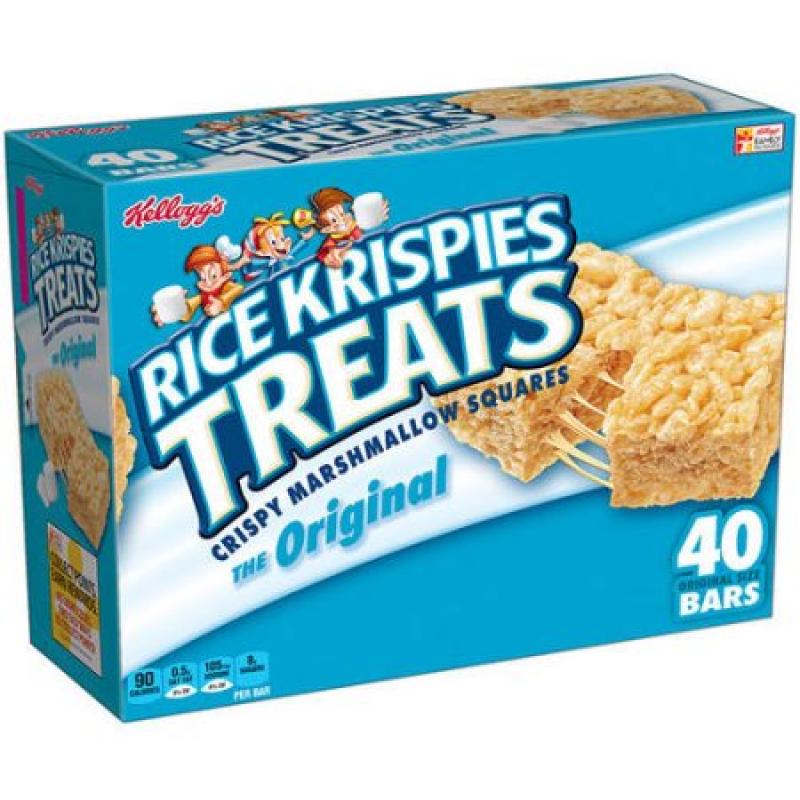 Kellogg&#039;s Rice Krispies Treats Crispy Marshmallow Square 0.78 oz 40 ct