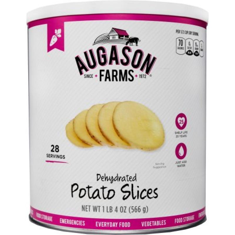 Augason Farms Emergency Food Dehydrated Potato Slices, 20 oz