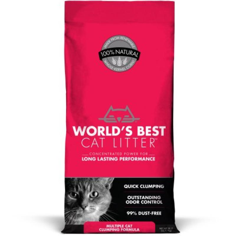 World&#039;s Best Car Litter, 28 lb, Multiple Cat Clumping Formula
