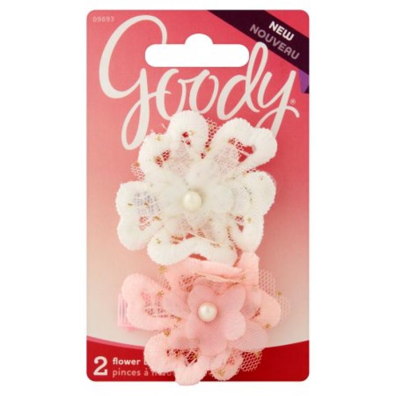 Goody Girls Special Occasion Flower Salon Hair Clips, Assorted, 2 count