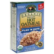 Bobs Red MNature&#039;s Path Organic Flax &#039;n Oats Instant Hot Oatmeal, 14 oz (Pack of 6)ill Hot Cereal, Rolled Wheat, 16 Oz