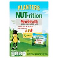 Planters NUT-rition Men's Health Recommended Nut Mix, 1.25 oz, 6 ct