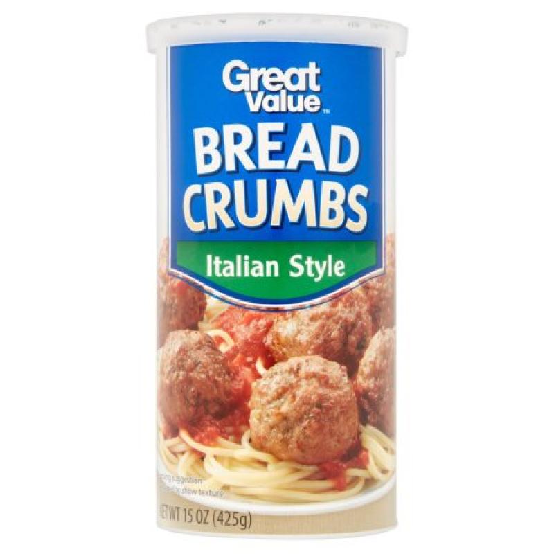 Great Value Italian Style Bread Crumbs 15 oz