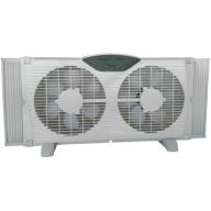 Cool Works BP6-9 9" 3-Speed Digital Twin Window Fan with Remote