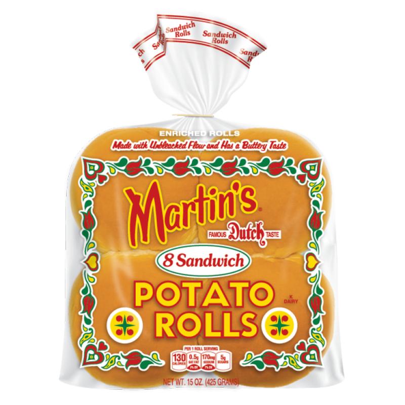 Martin&#039;s Sandwich Potato Rolls, 15 Oz, 8 Count