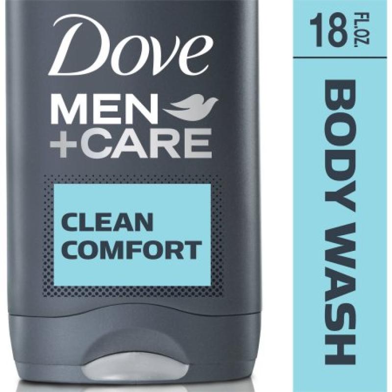 Dove Men+Care Clean Comfort Body and Face Wash, 18 oz