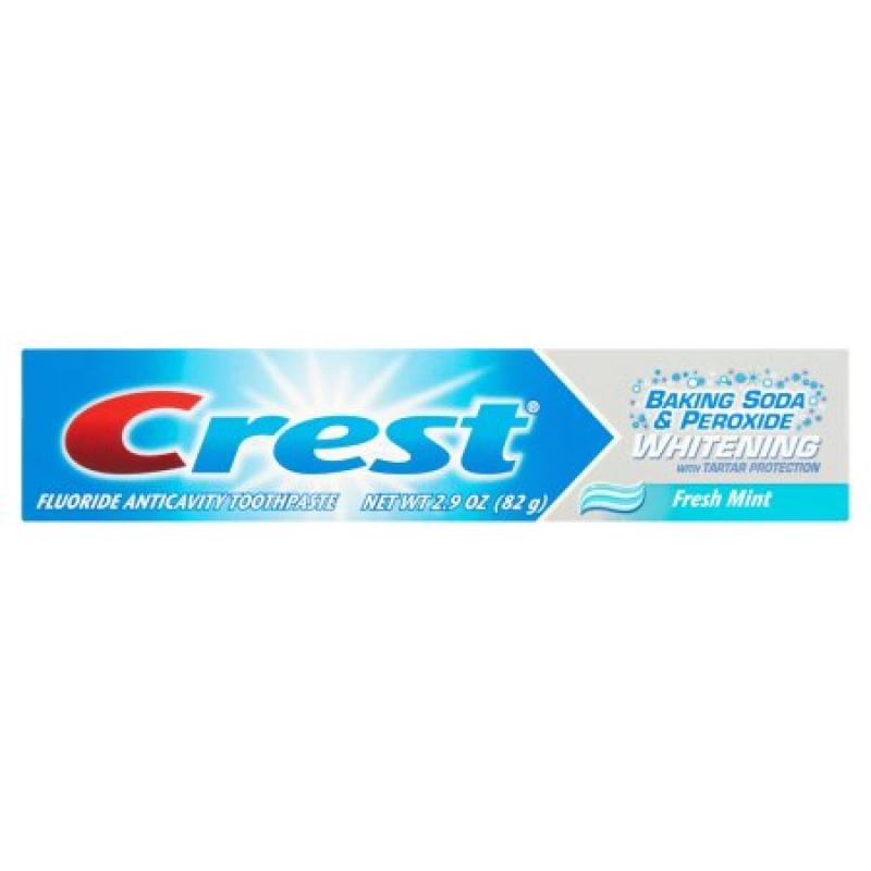 Crest Baking Soda & Peroxide Whitening Fresh Mint Toothpaste, 2.9 oz